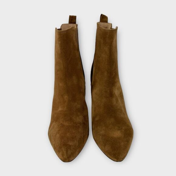 Veronica Beard Baxter Suede Western Chelsea Boots Size 11 - Picture 8 of 10